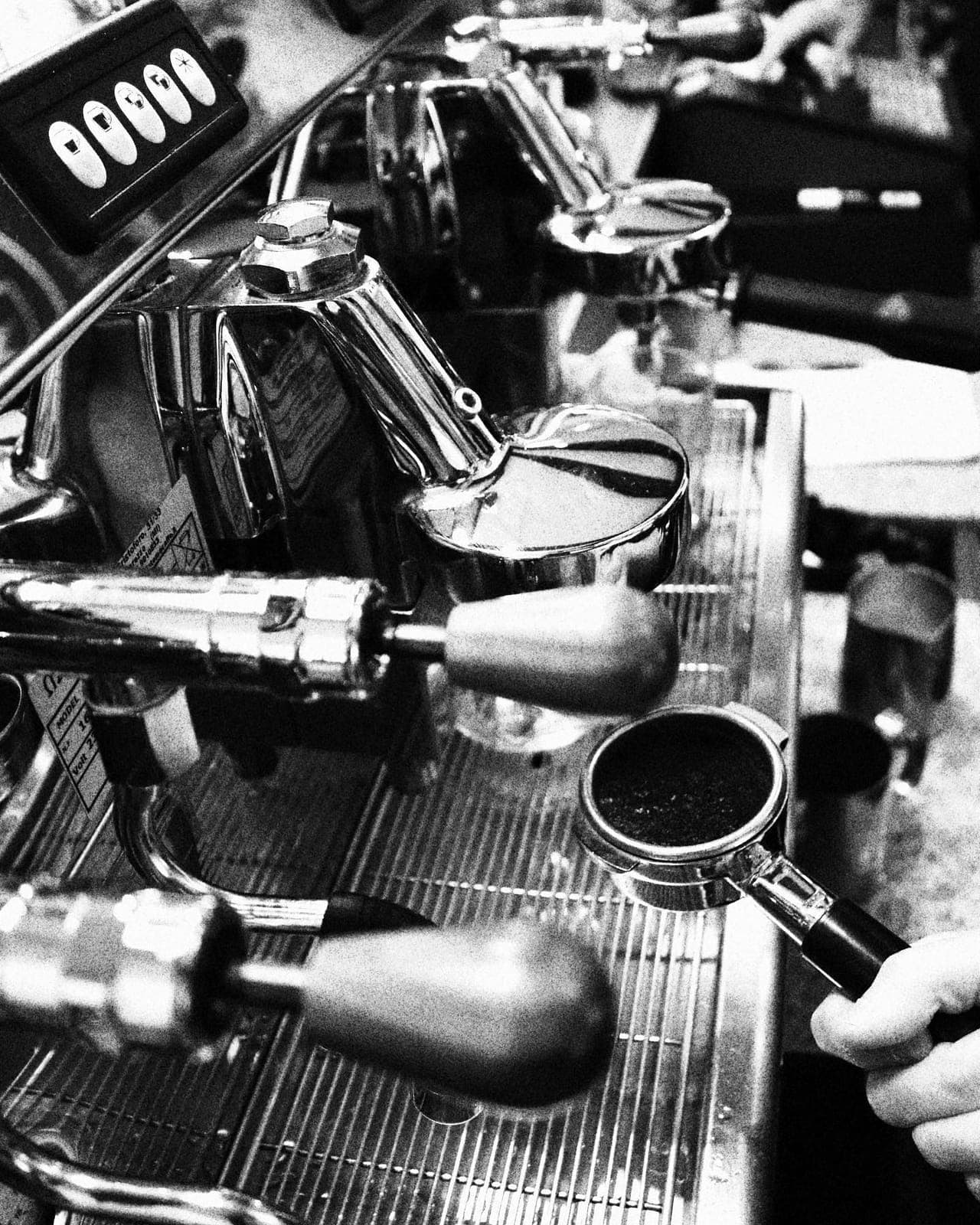 La machine espresso de proche